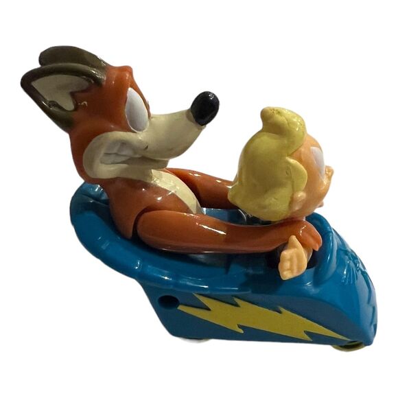 McDonalds 1993 Animaniacs Mindy & Buttons Wild Ride Warner Bros Happy Meal Toy - Picture 4 of 5